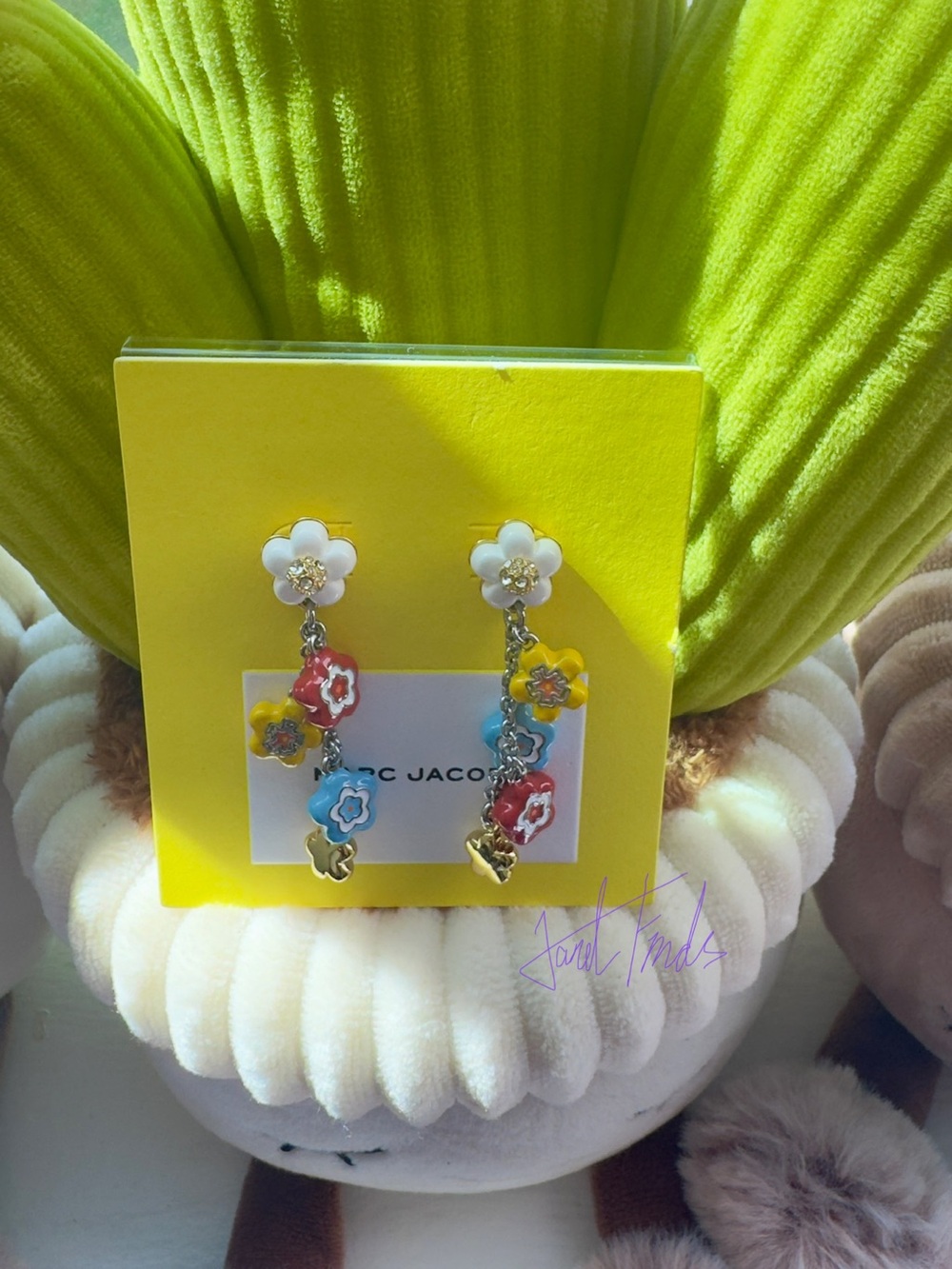 NWT 🌼 Marc Jacobs Wild Daisy Statement Drop Earrings